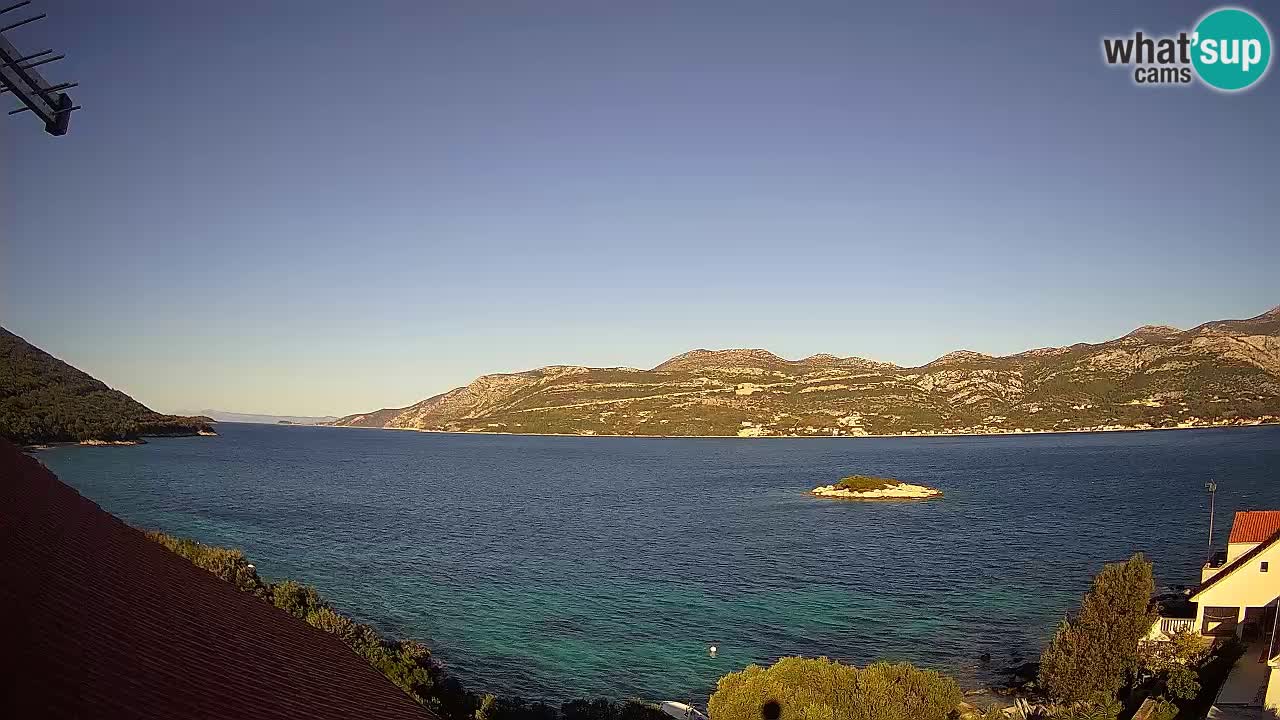 Live Korčula webcam – Tri Žala