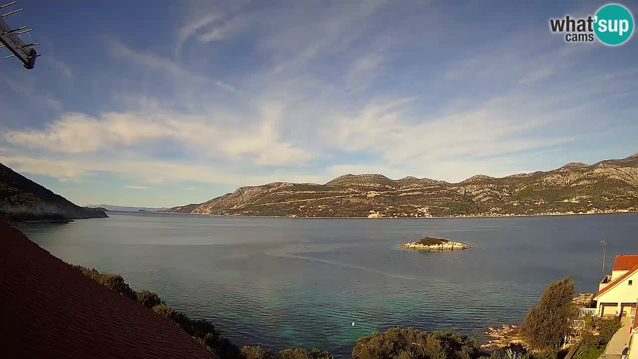 Korčula webcam en direct – Tri Žala Pelješac