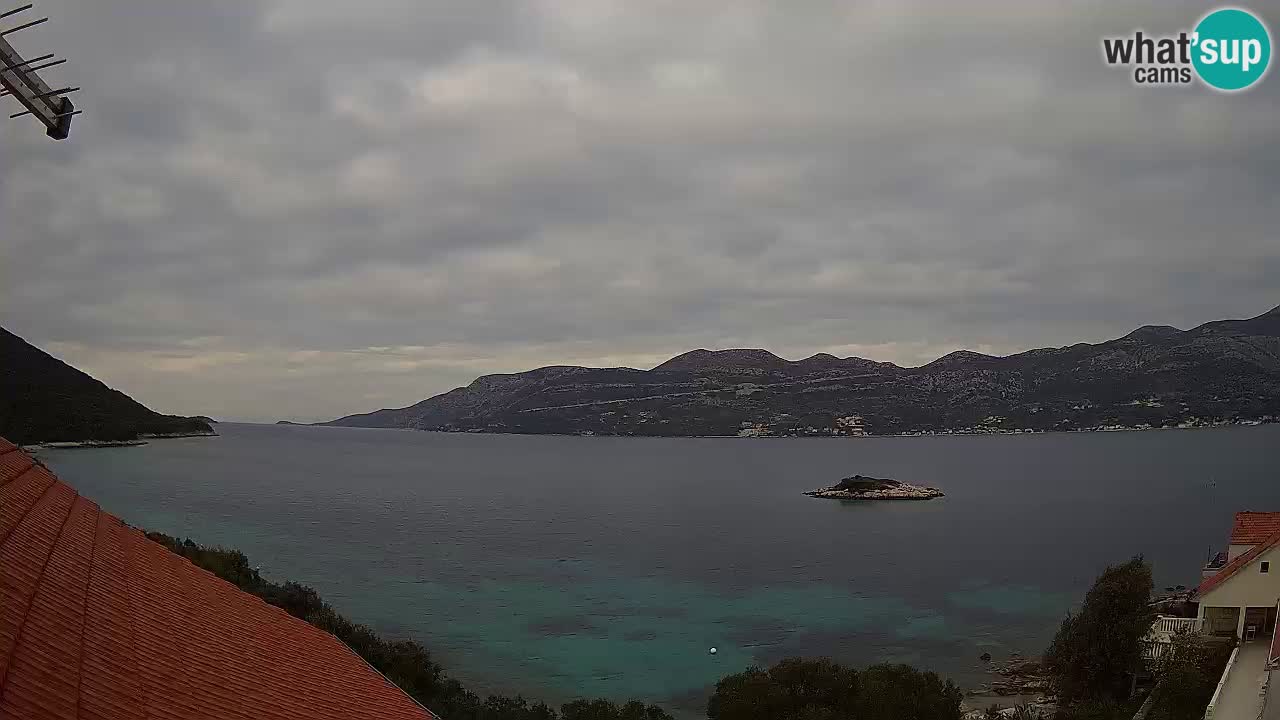 Korčula webcam en direct – Tri Žala Pelješac