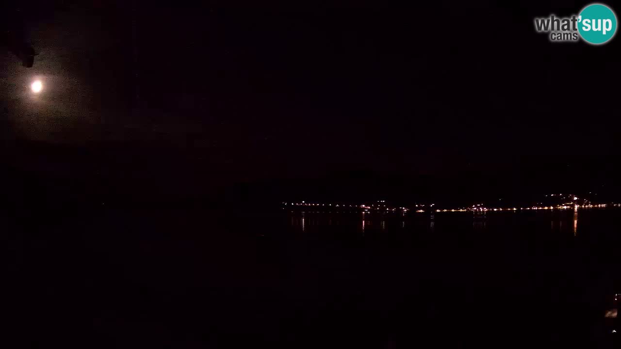 Korčula live webcam – Tri Žala panorama verso Pelješac