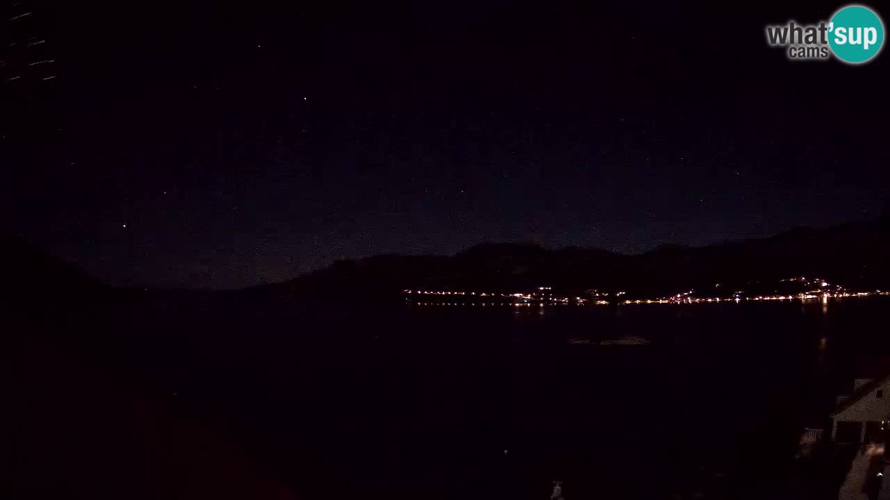 Korčula live webcam – Tri Žala panorama verso Pelješac