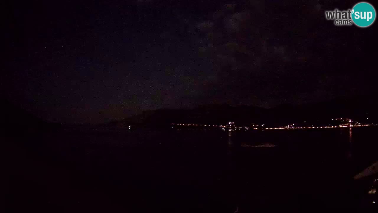 Korčula live webcam – Tri Žala panorama verso Pelješac