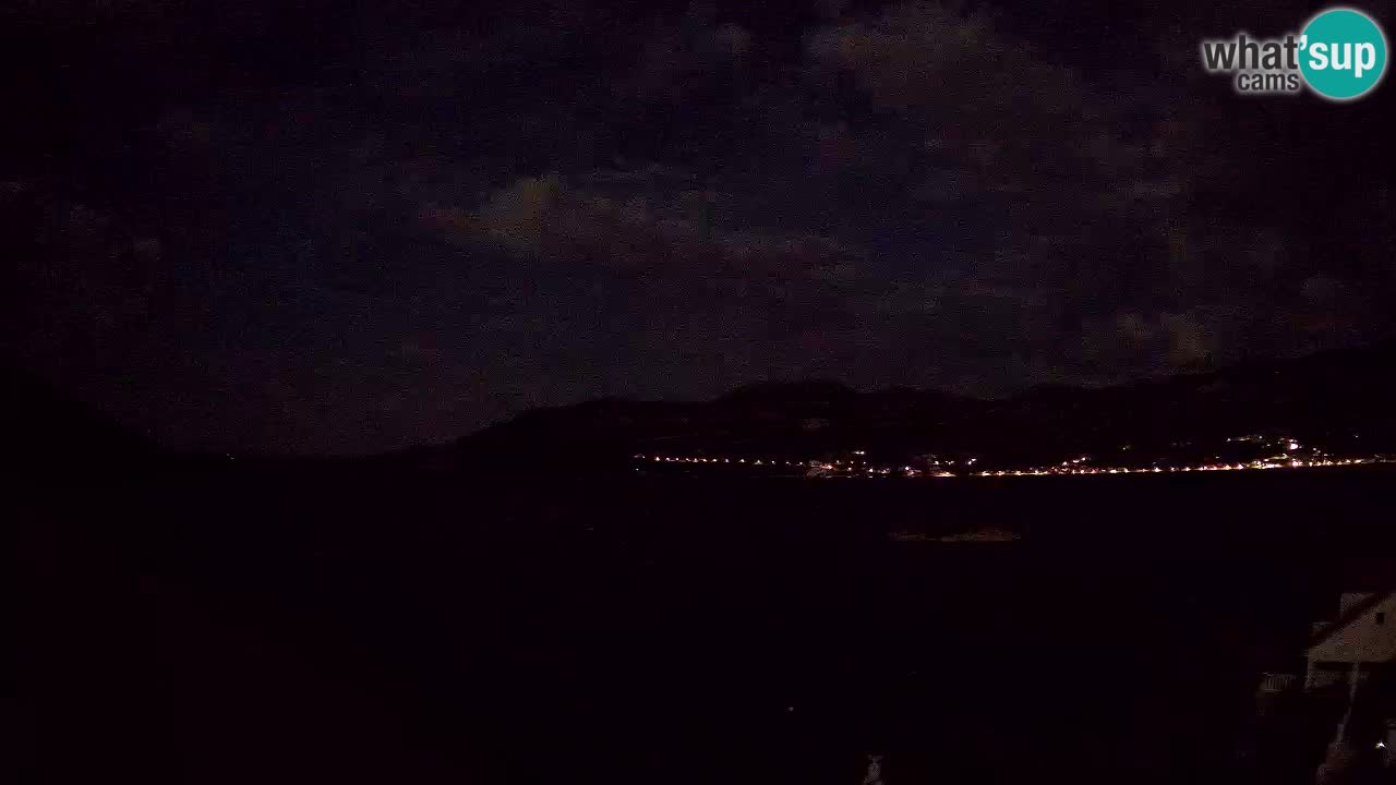 Korčula live webcam – Tri Žala panorama verso Pelješac