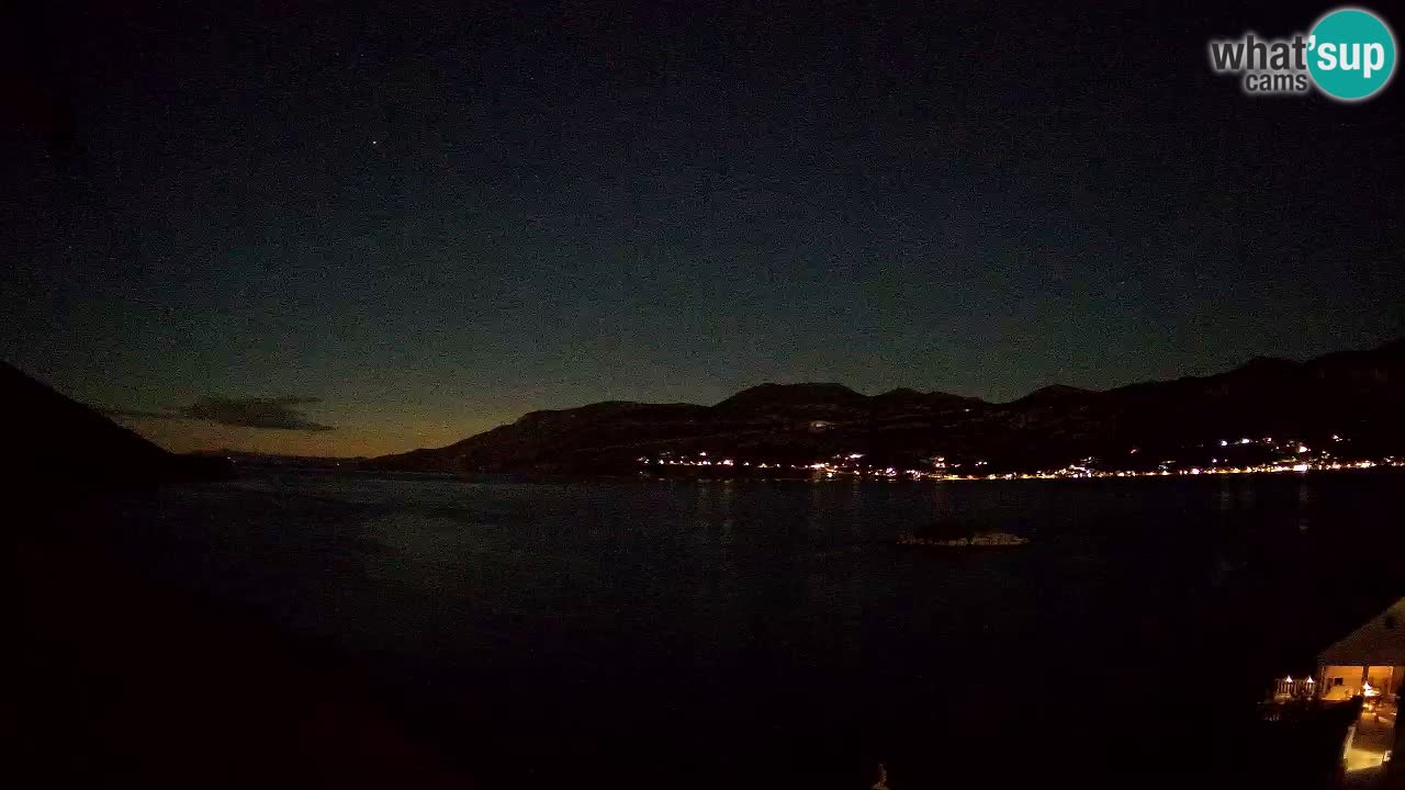 Korčula live webcam – Tri Žala panorama verso Pelješac