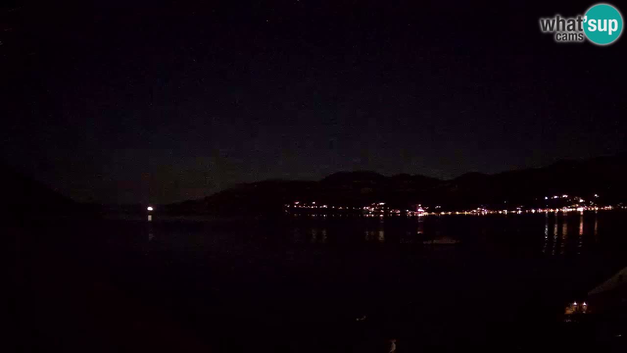 Korčula live webcam – Tri Žala panorama verso Pelješac