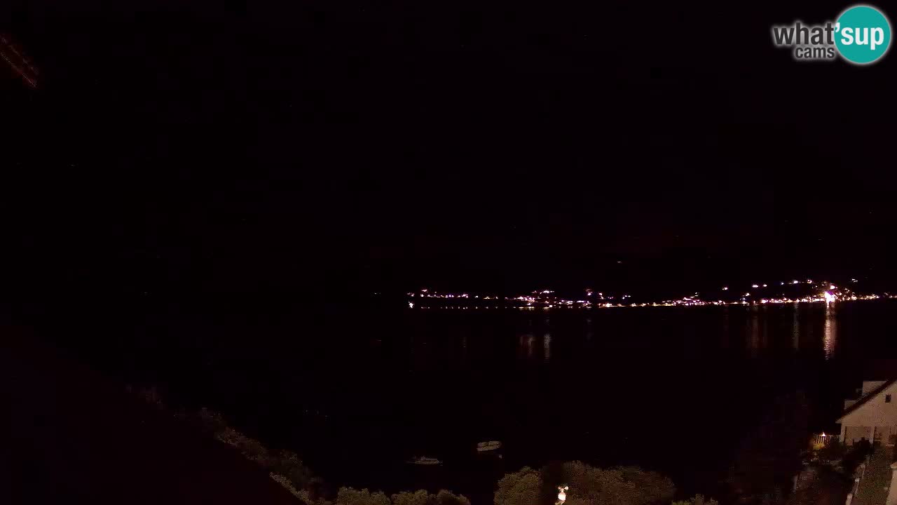 Korčula live webcam – Tri Žala panorama verso Pelješac