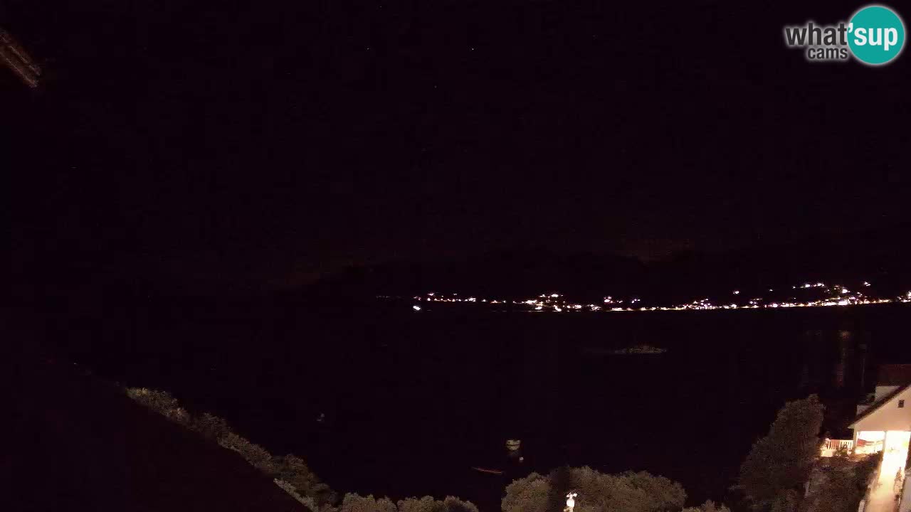 Korčula live webcam – Tri Žala panorama verso Pelješac
