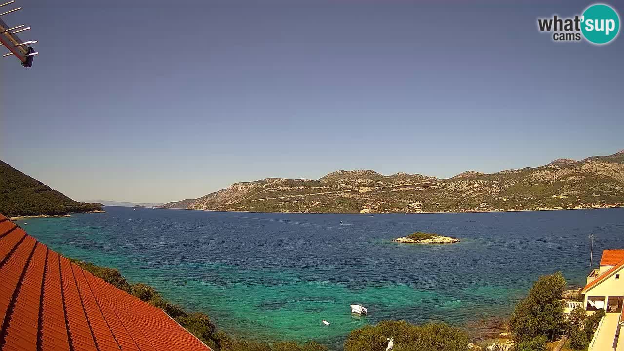Live Korčula webcam – Tri Žala