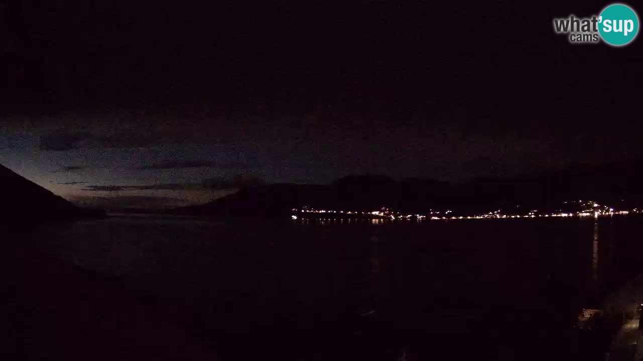 Korčula live webcam – Tri Žala panorama verso Pelješac