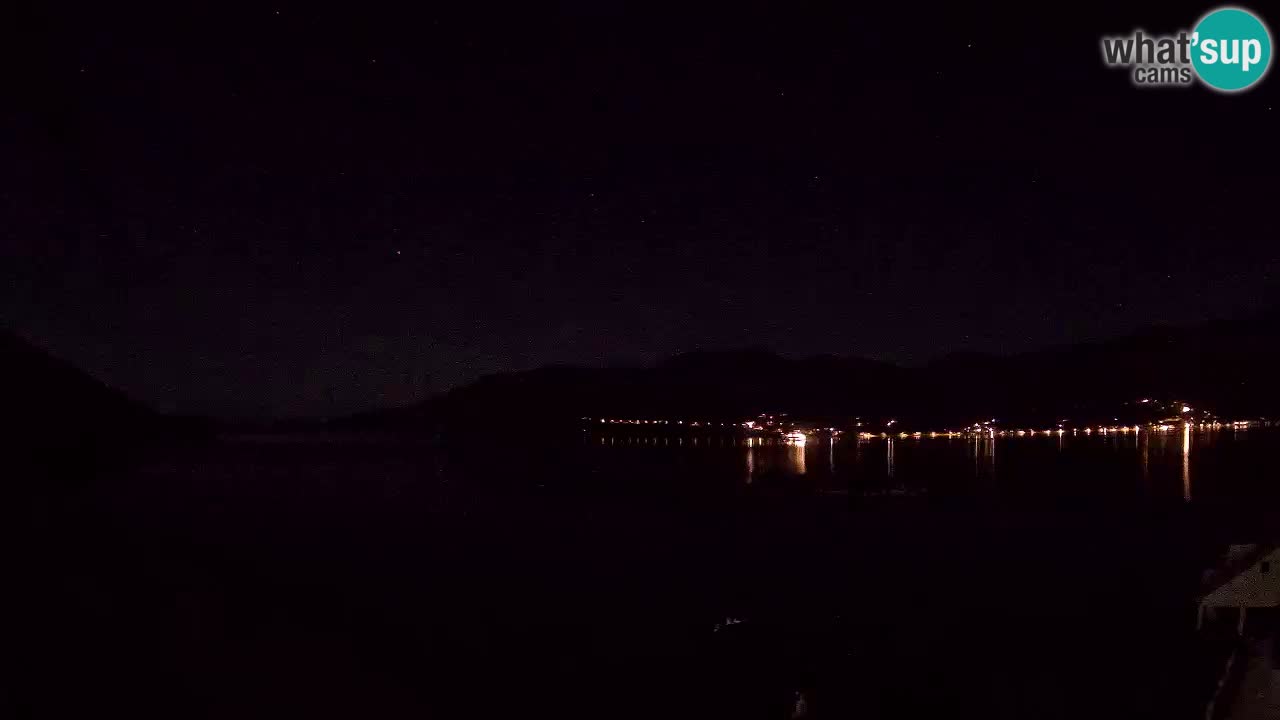 Korčula live webcam – Tri Žala panorama verso Pelješac