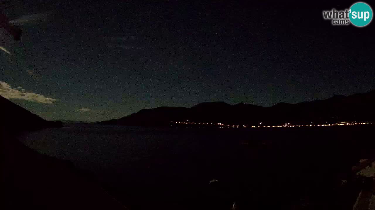 Korčula live webcam – Tri Žala panorama verso Pelješac