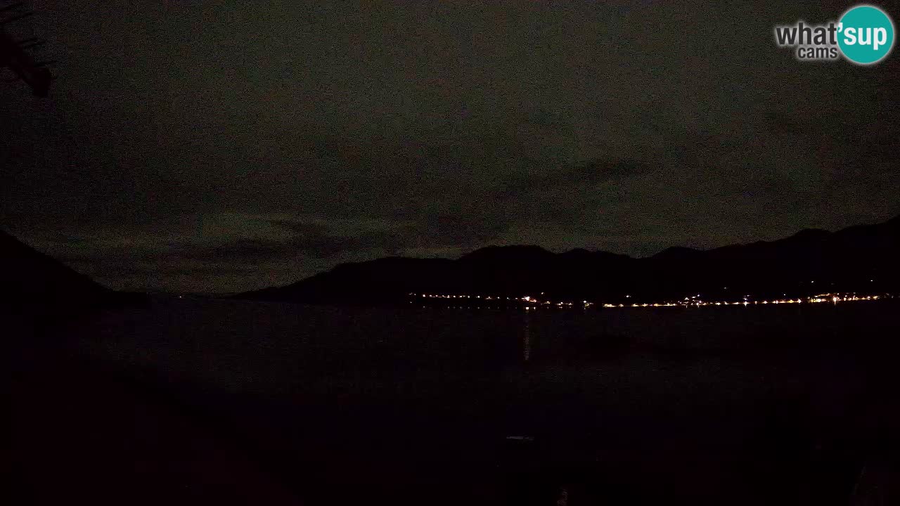 Korčula live webcam – Tri Žala panorama verso Pelješac