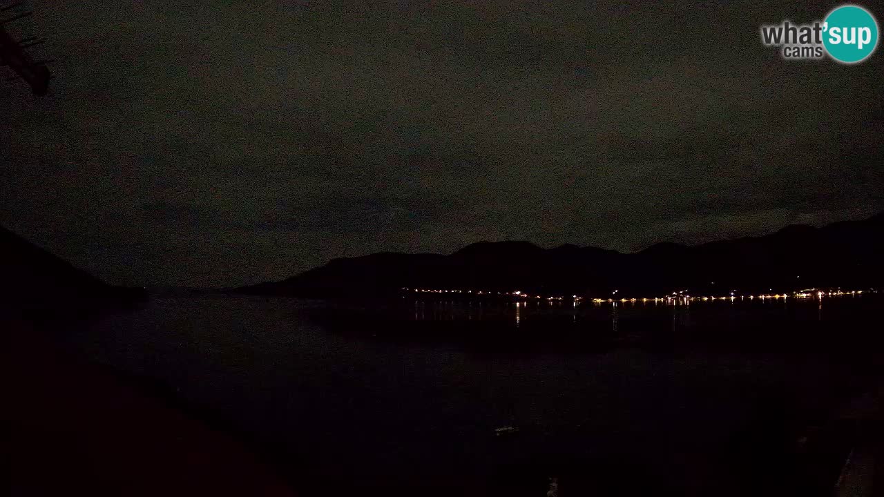 Korčula live webcam – Tri Žala panorama verso Pelješac