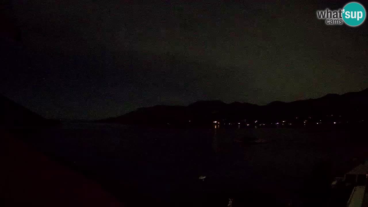 Korčula live webcam – Tri Žala panorama verso Pelješac