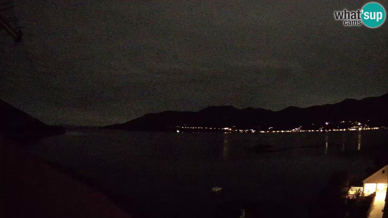 Korčula live webcam – Tri Žala panorama verso Pelješac