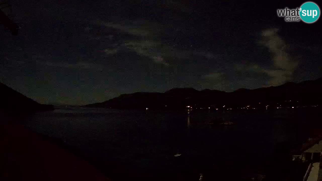 Korčula live webcam – Tri Žala panorama verso Pelješac