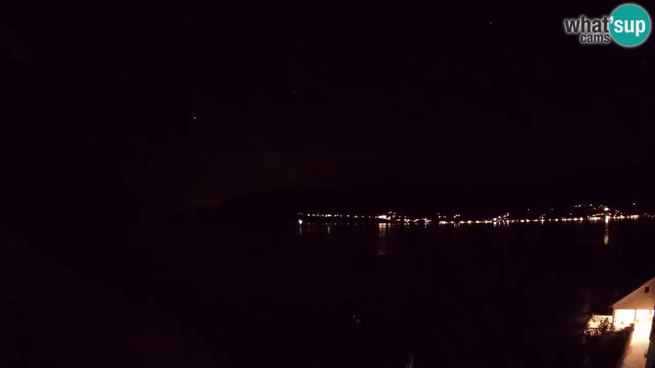 Korčula live webcam – Tri Žala panorama verso Pelješac