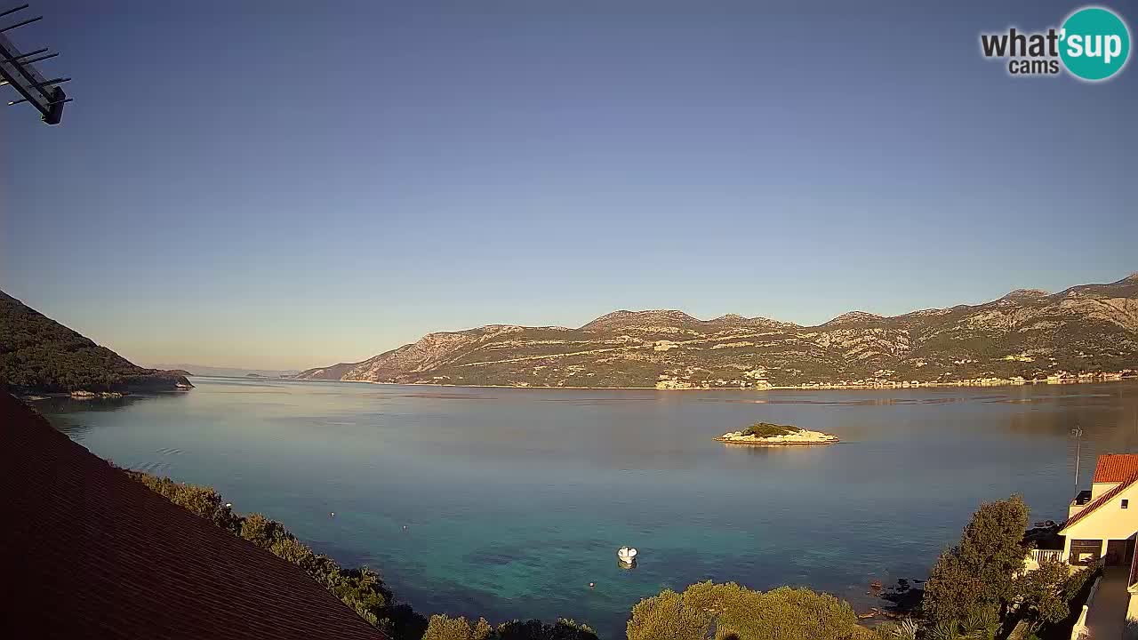Live-Webcam Korčula Tri Žala – Pelješac