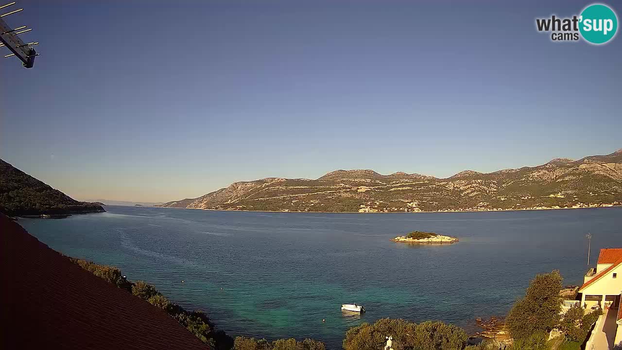 Live-Webcam Korčula Tri Žala – Pelješac