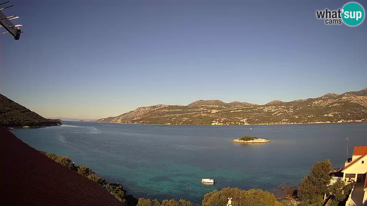 Live Korčula webcam – Tri Žala