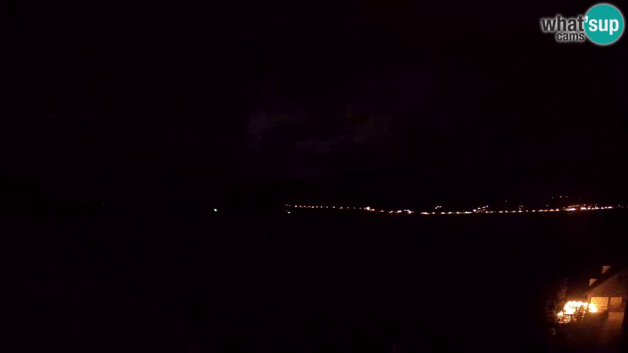 Korčula live webcam – Tri Žala panorama verso Pelješac