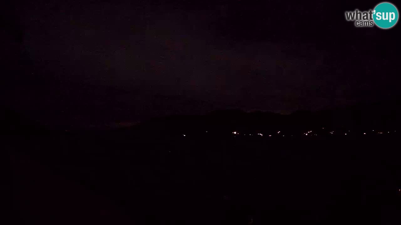 Korčula live webcam – Tri Žala panorama verso Pelješac