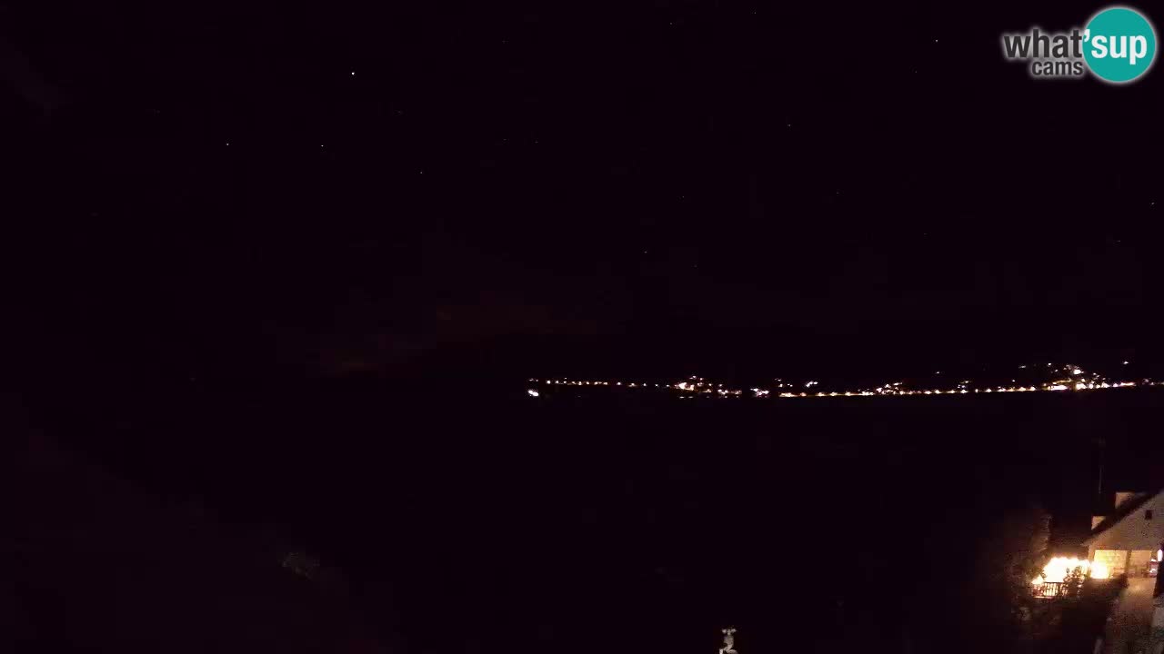 Korčula live webcam – Tri Žala panorama verso Pelješac