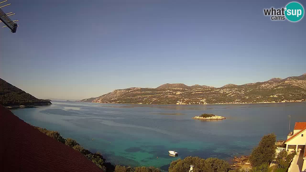 Korčula webcam en direct – Tri Žala Pelješac