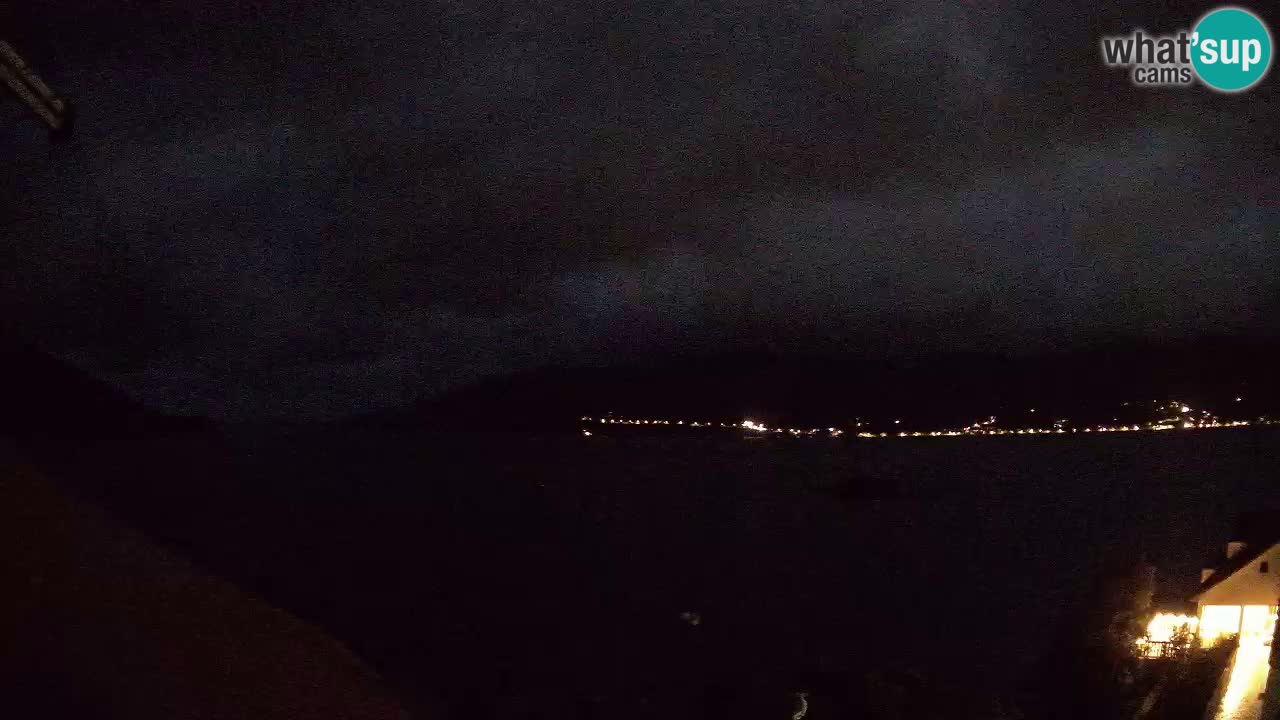 Korčula live webcam – Tri Žala panorama verso Pelješac