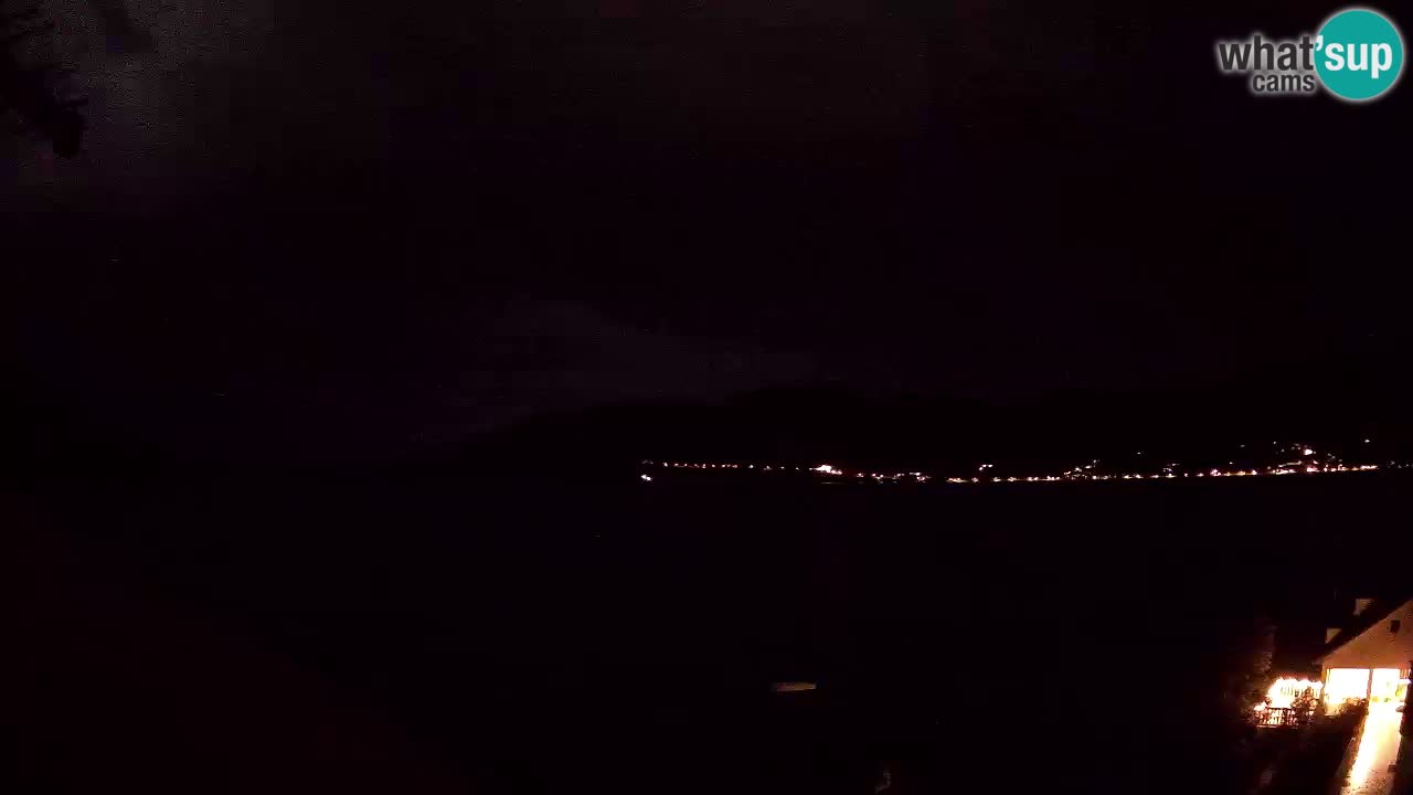 Korčula live webcam – Tri Žala panorama verso Pelješac
