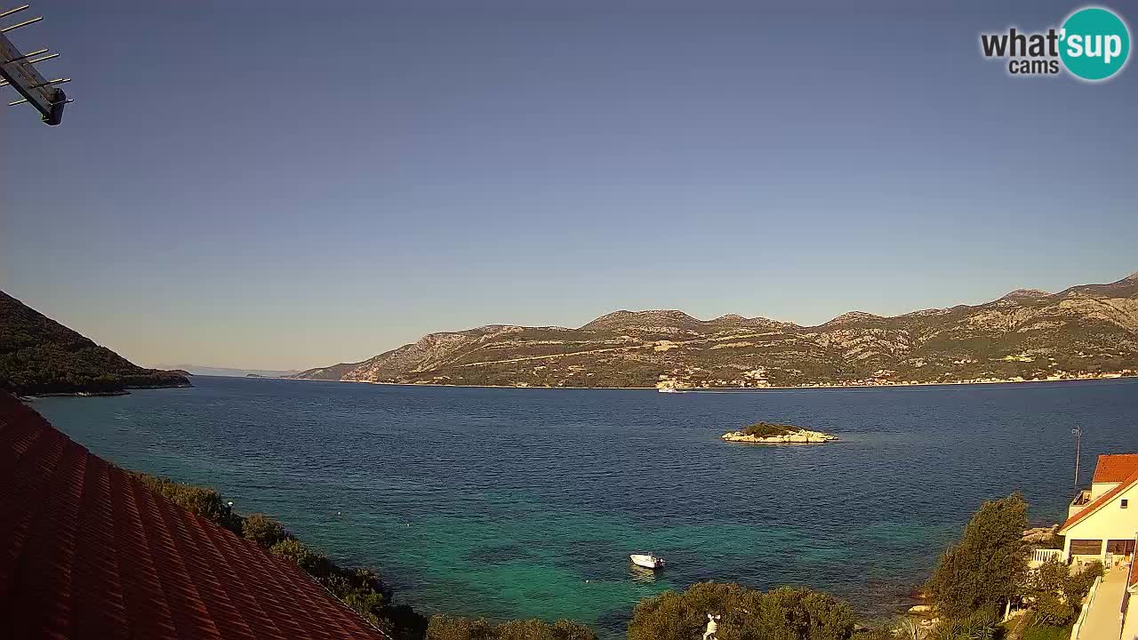Live-Webcam Korčula Tri Žala – Pelješac