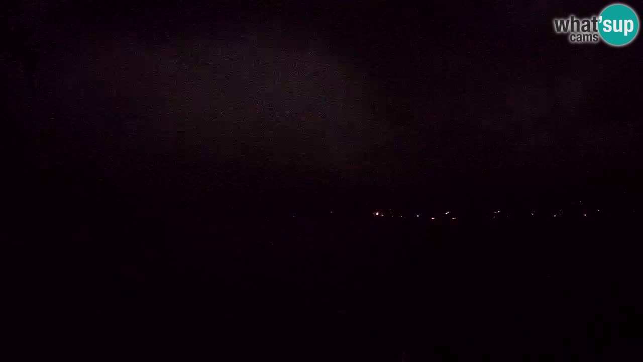 Korčula live webcam – Tri Žala panorama verso Pelješac