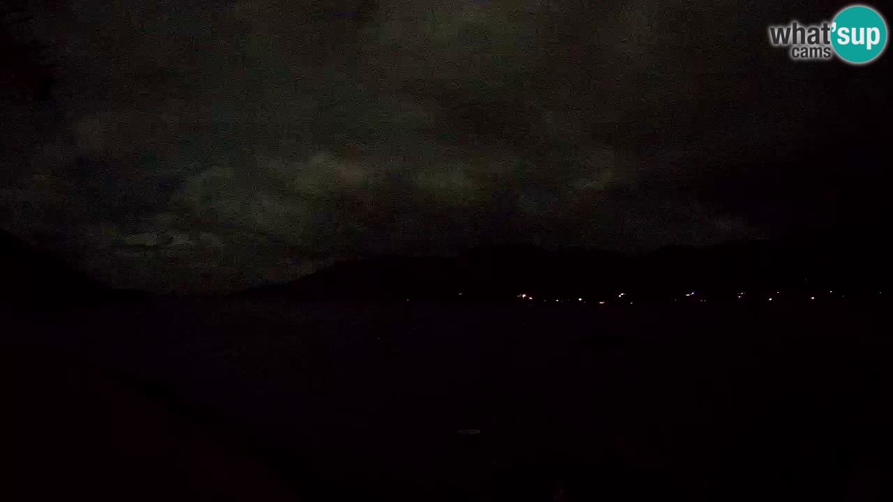 Korčula live webcam – Tri Žala panorama verso Pelješac