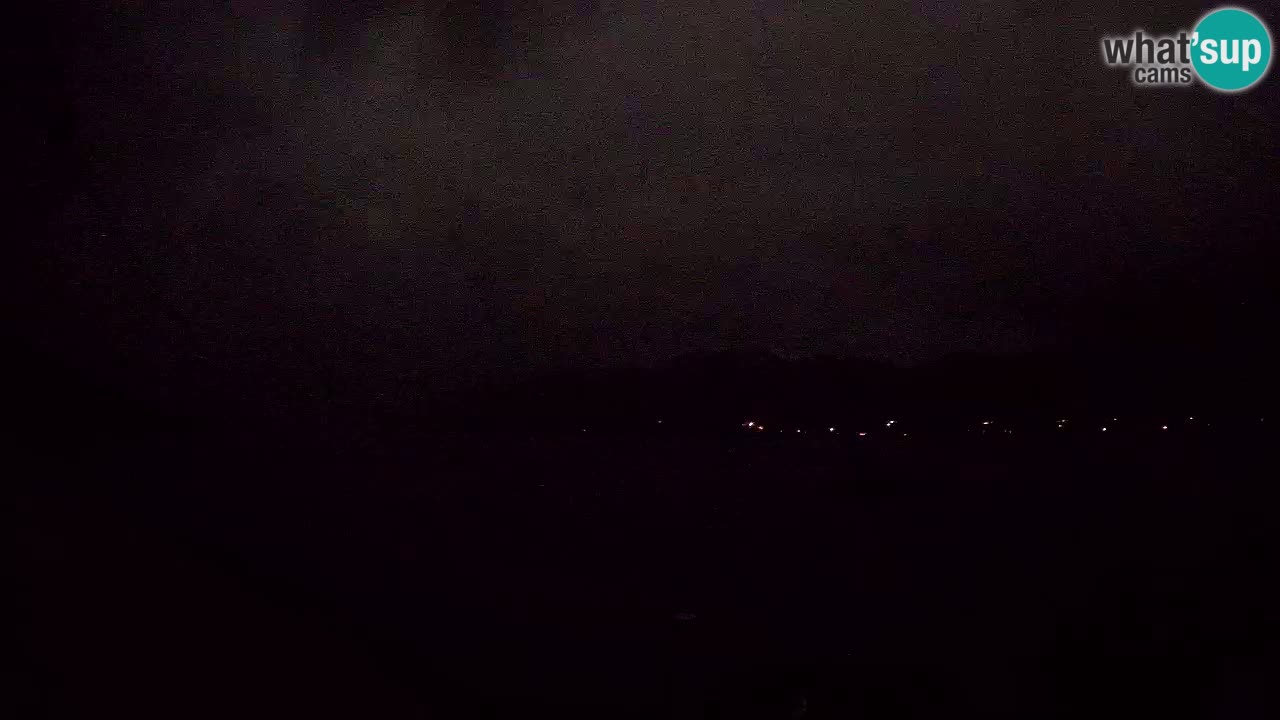 Korčula live webcam – Tri Žala panorama verso Pelješac