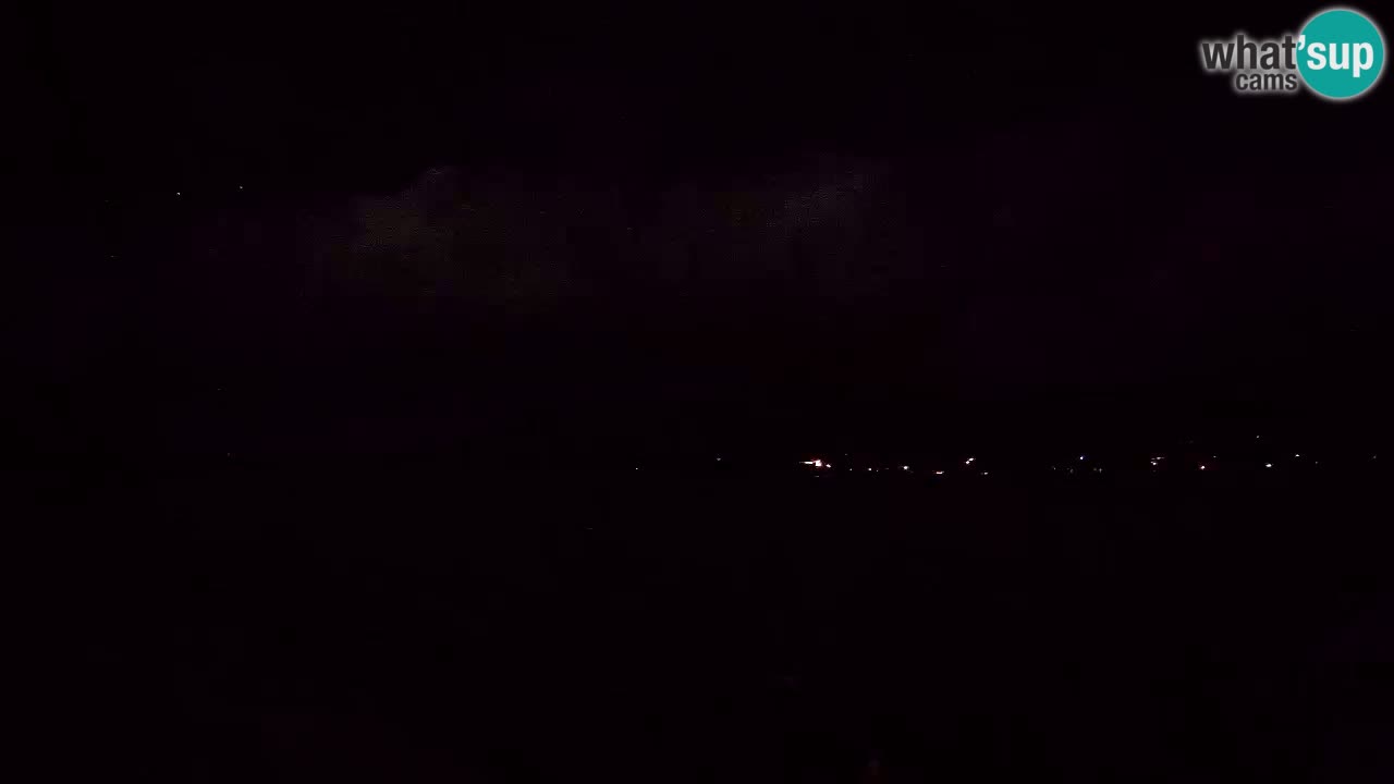 Korčula live webcam – Tri Žala panorama verso Pelješac