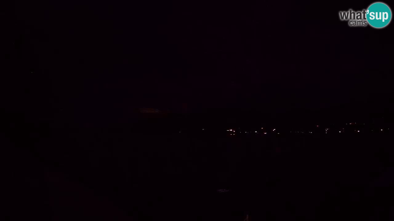 Korčula live webcam – Tri Žala panorama verso Pelješac