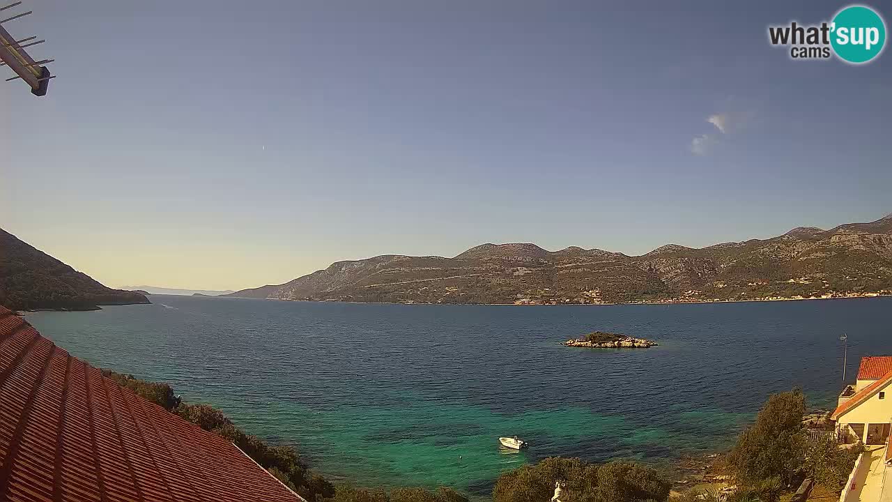 Live Korčula webcam – Tri Žala