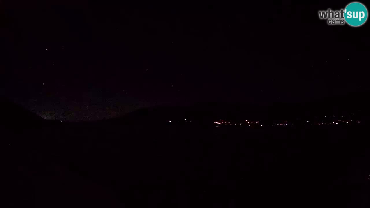 Korčula live webcam – Tri Žala panorama verso Pelješac