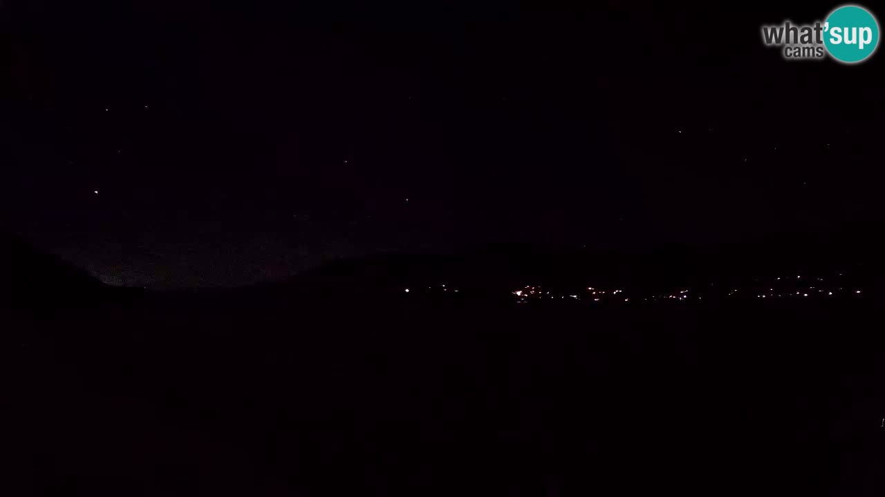 Korčula live webcam – Tri Žala panorama verso Pelješac