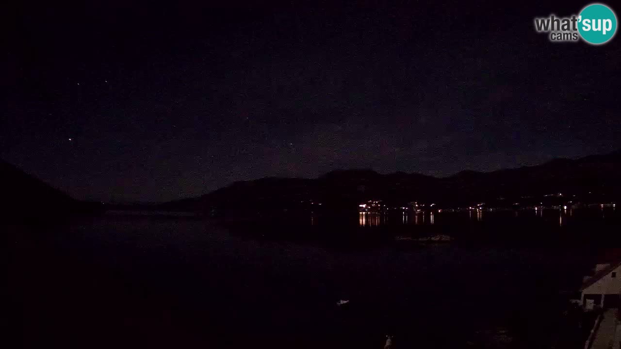 Korčula live webcam – Tri Žala panorama verso Pelješac