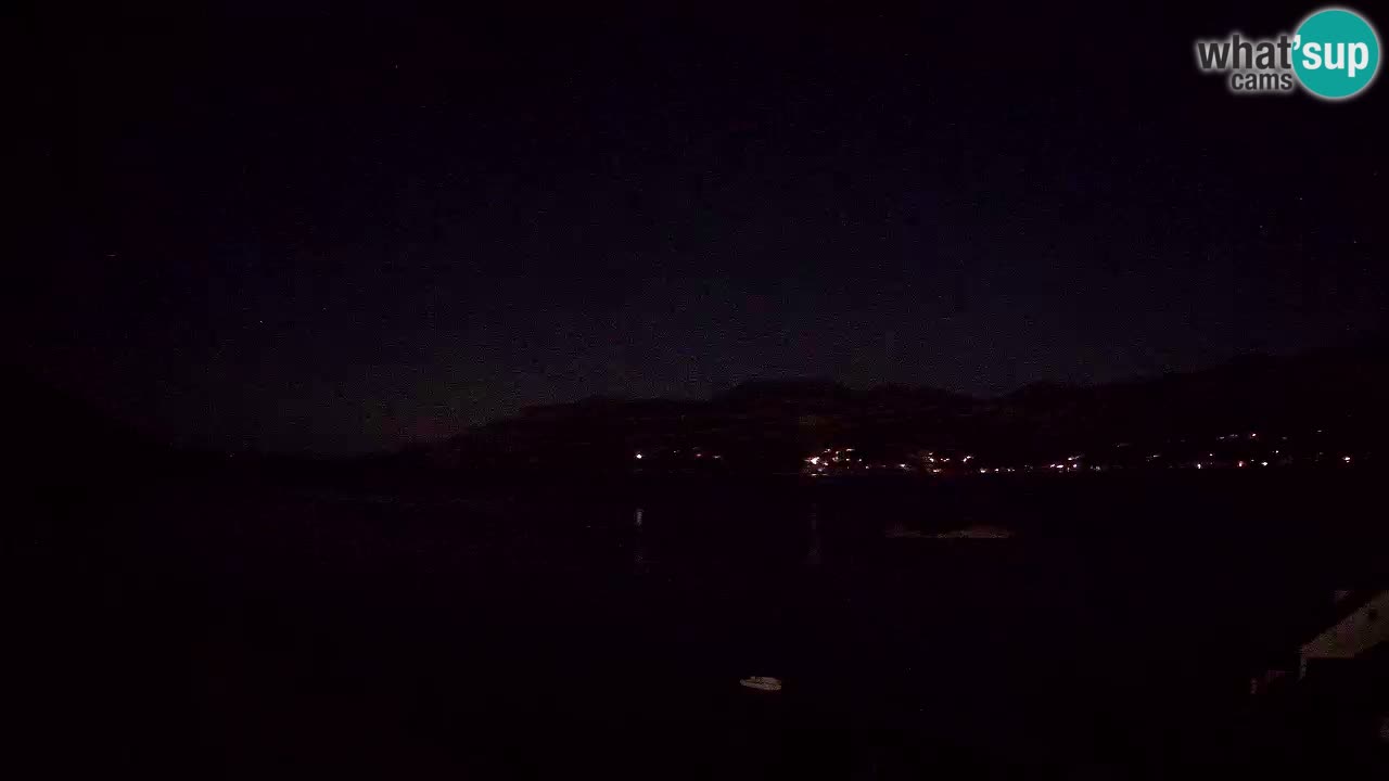 Korčula live webcam – Tri Žala panorama verso Pelješac