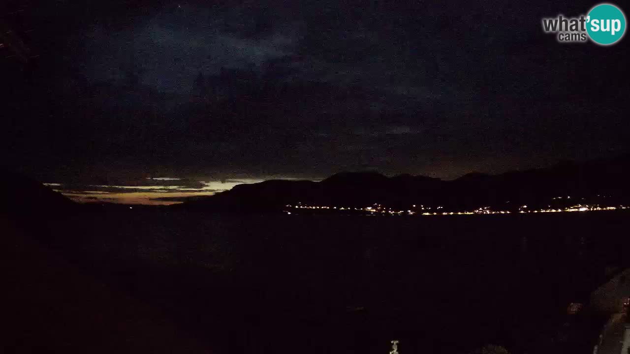 Korčula live webcam – Tri Žala panorama verso Pelješac