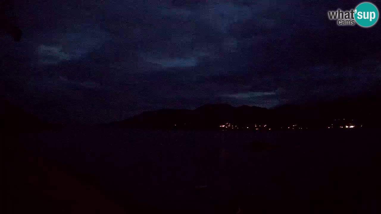 Korčula live webcam – Tri Žala panorama verso Pelješac