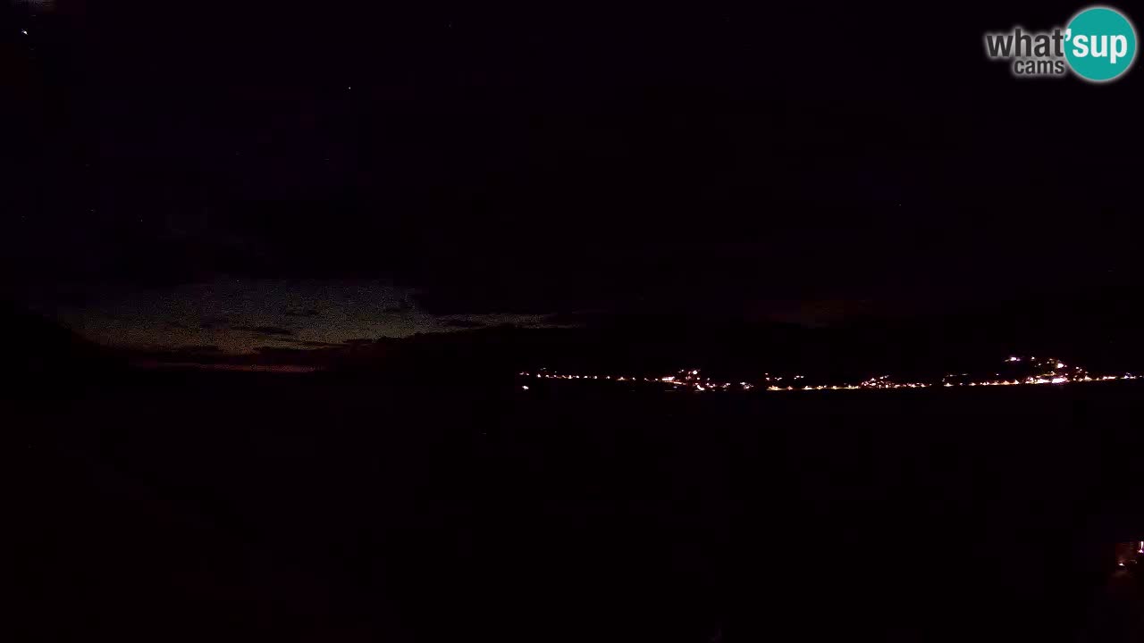 Korčula live webcam – Tri Žala panorama verso Pelješac