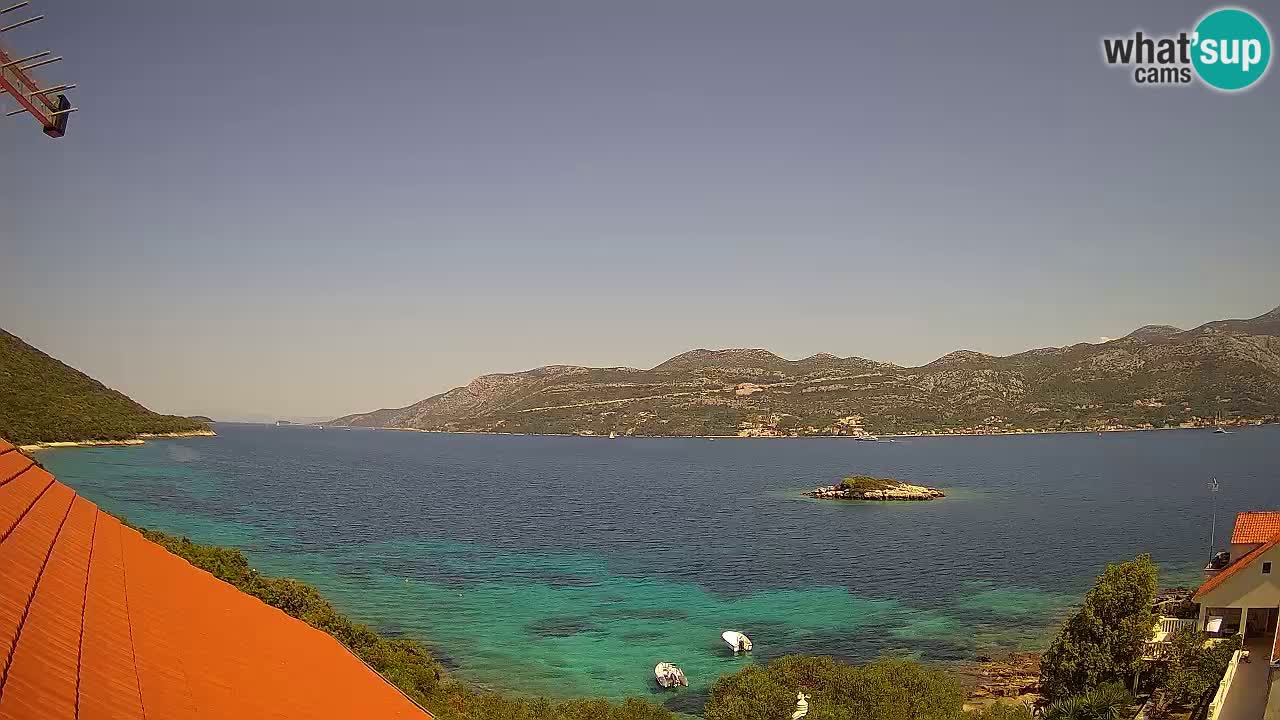 Live Korčula webcam – Tri Žala