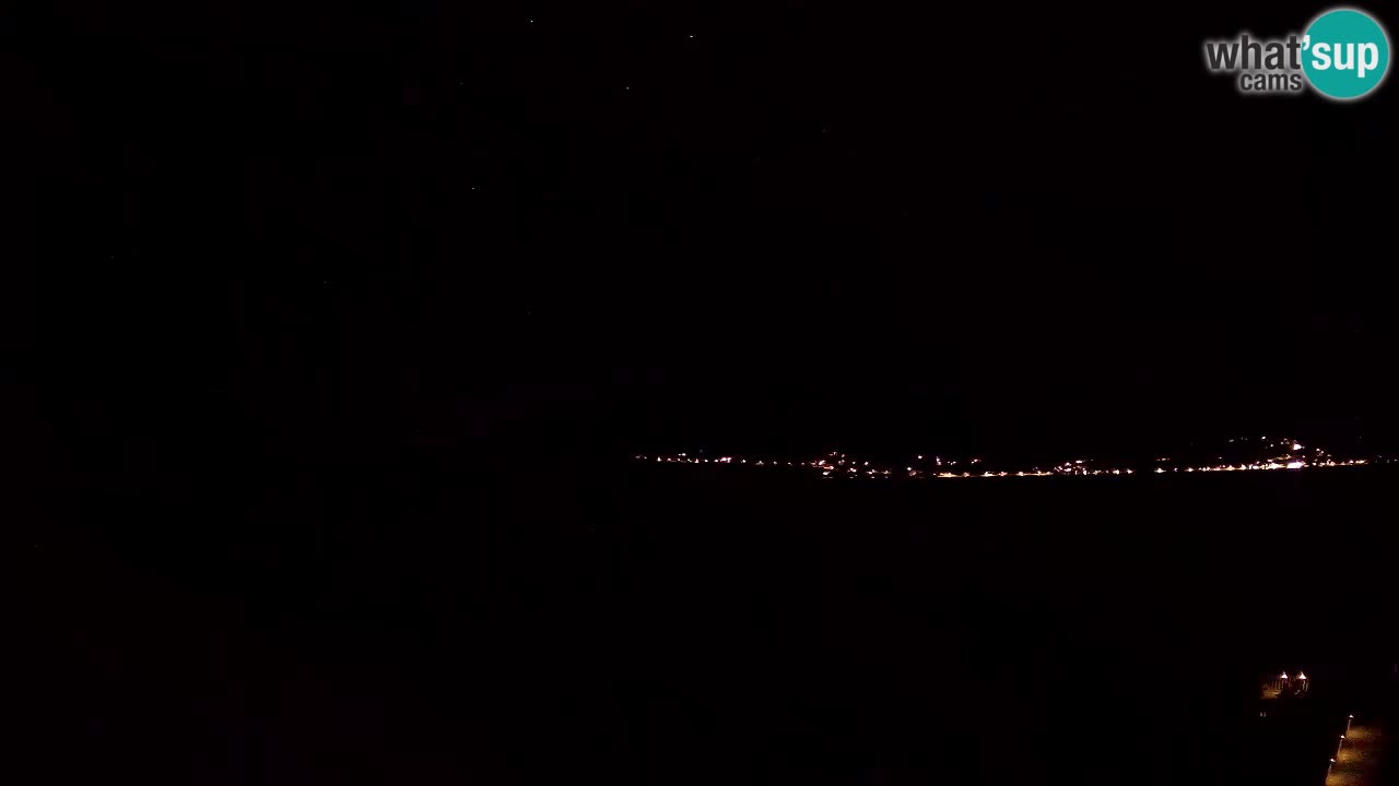Korčula live webcam – Tri Žala panorama verso Pelješac