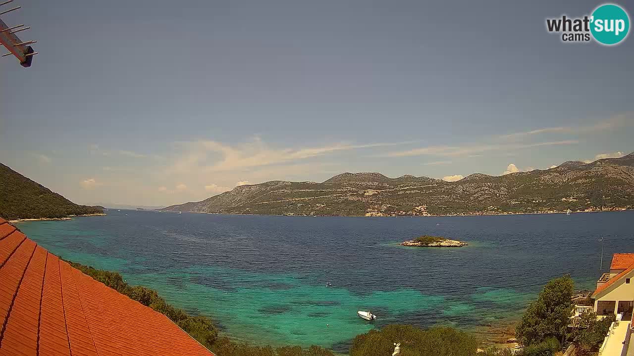 Korčula webcam en direct – Tri Žala Pelješac