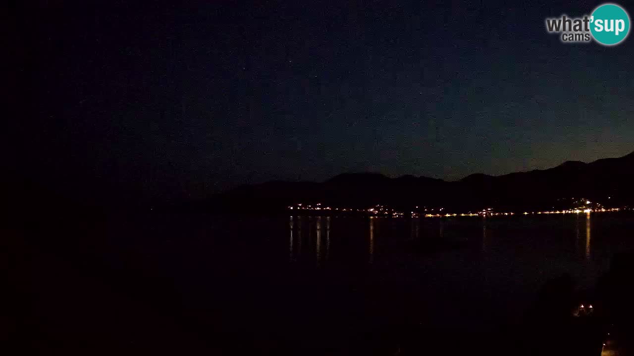 Korčula live webcam – Tri Žala panorama verso Pelješac