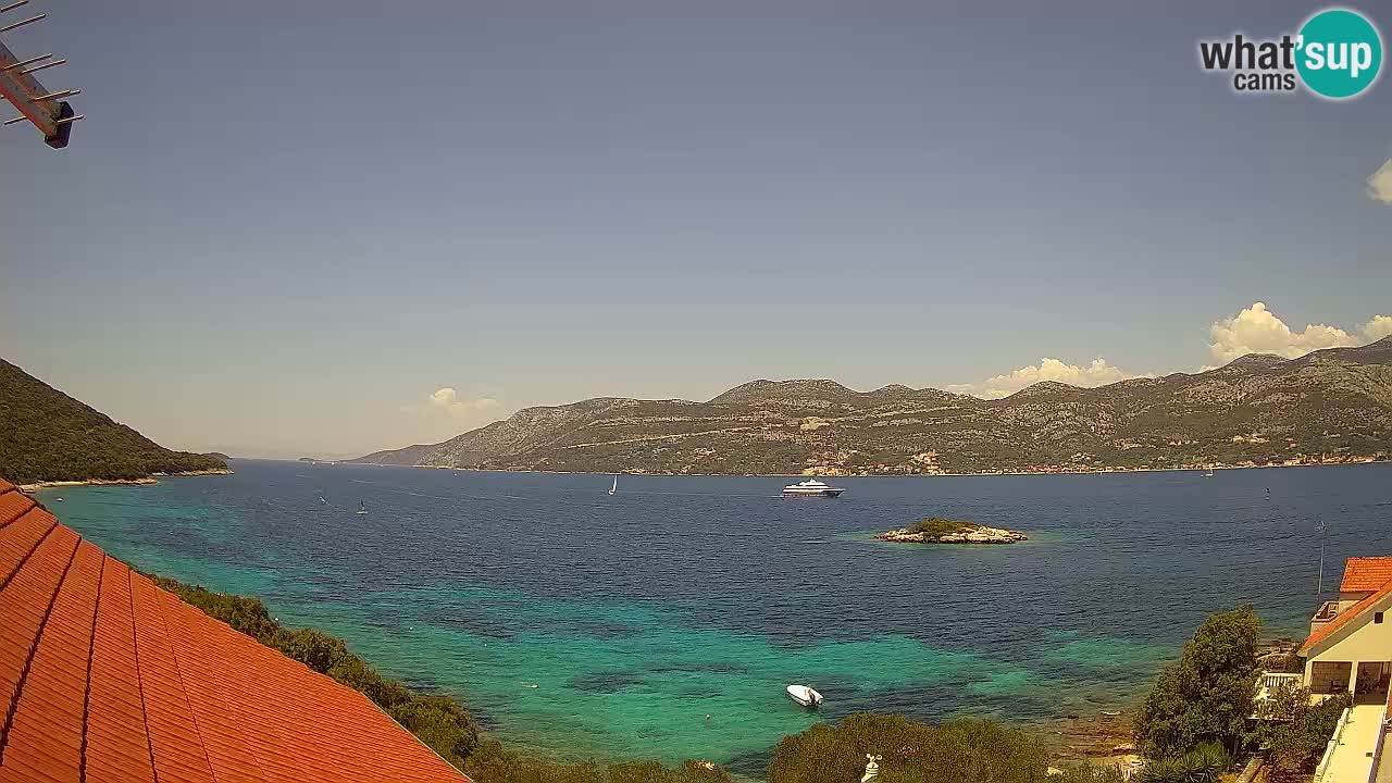 Live-Webcam Korčula Tri Žala – Pelješac