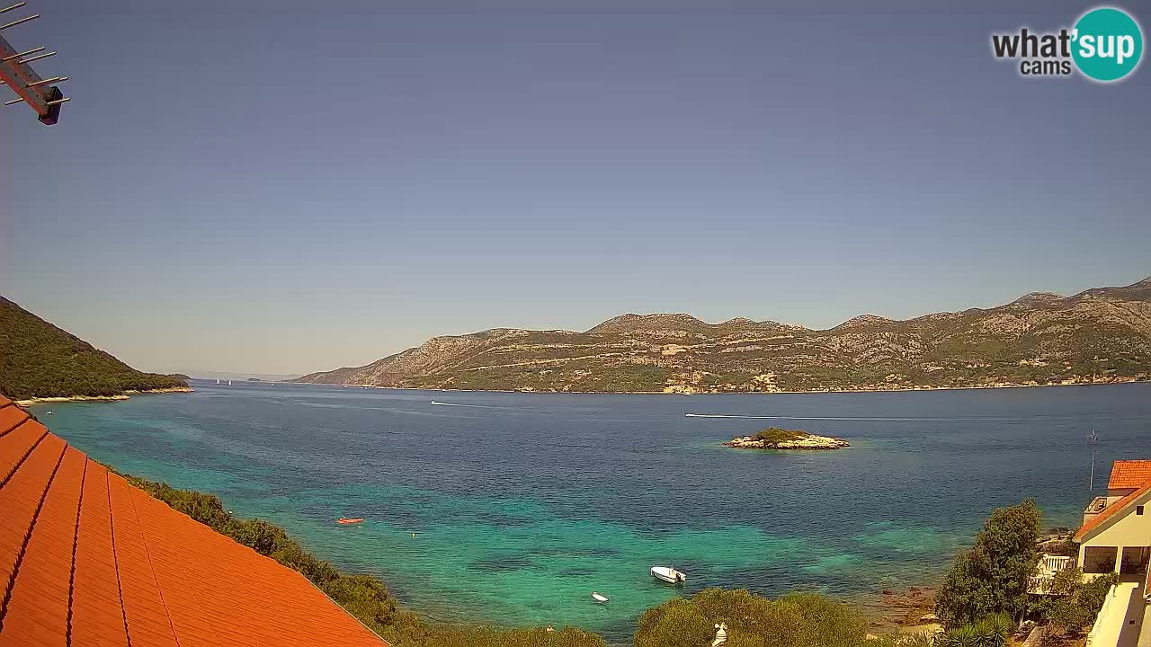 Live Korčula webcam – Tri Žala